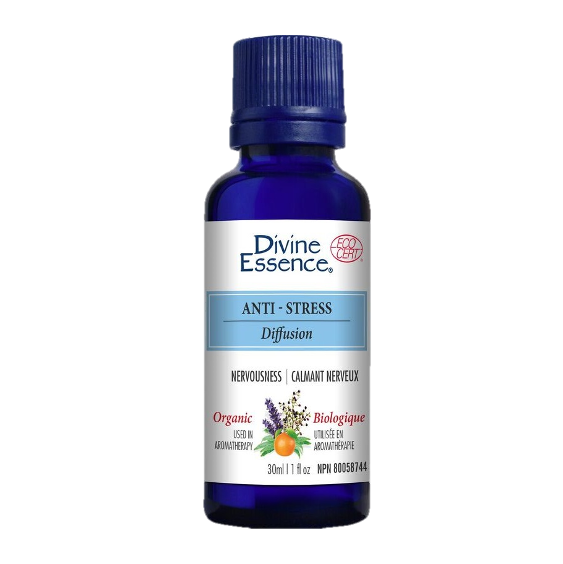 Mélange d'huiles essentielles Anti-Stress biologique