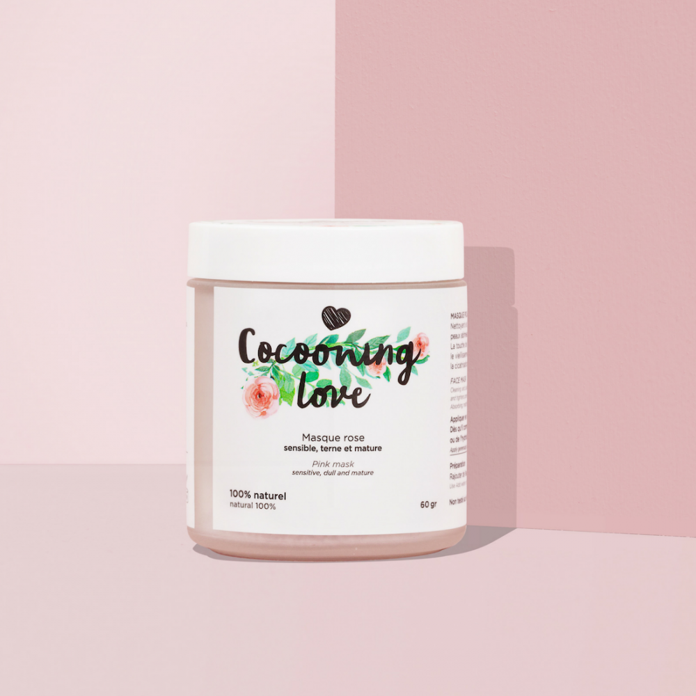 Masque rose (visage + cheveux)