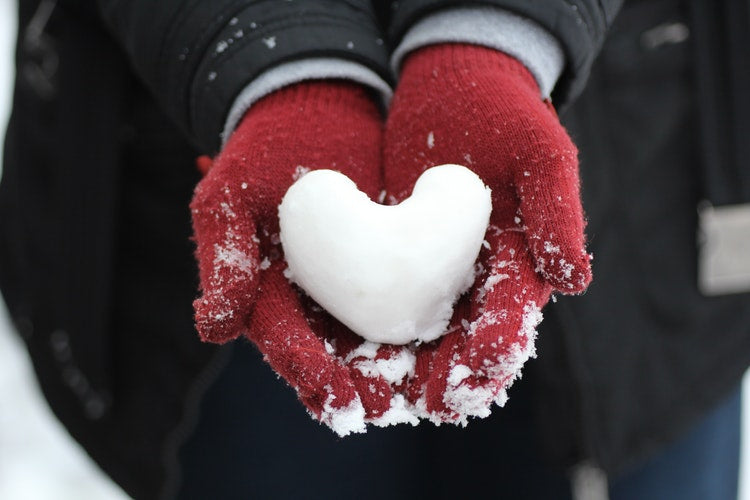 coeur en neige