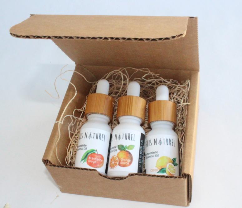 Coffret trio d'agrumes (Mandarine rouge, Orange et Citron biologique)